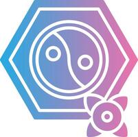 Yin Yang Sleek Visual Mark vector