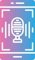 Voice Recognition Cool Tone Form vector