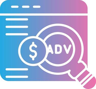 Advanced Search Sharp Line Mark vector