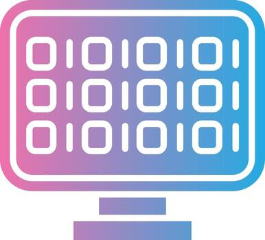 Binary Code Tech Styled Form vector