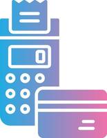 Card Reader Dark Mode Symbol vector