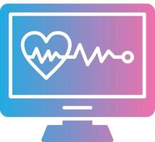 Electrocardiogram Compact Web Symbol vector
