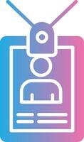 Id Card Muted Color Design vector