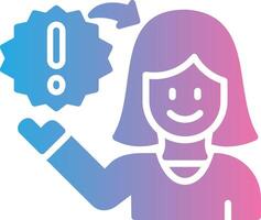 Nervous Breakdown Solid Fill Symbol vector