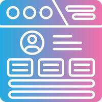 Profile Gradient Style Element vector