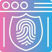 Web Security Stylized Flat Drawing vector