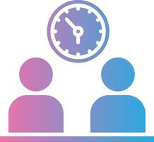 Working Hours Cool Tone Form vector