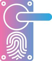 Door Handle Neon UI Symbol vector