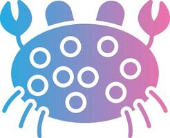 Crab Sleek Visual Mark vector