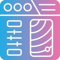 Color Selection Digital Outline Piece vector