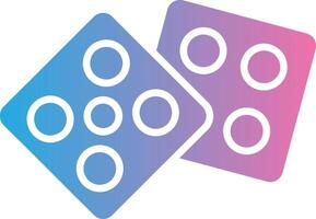 Dices Modern Color Symbol vector