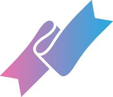 Folded Ribbon Flat UI Form vector