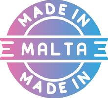 Made In Malta 3D Interface Shape vector