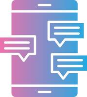 Mobile Message Smooth App Visual vector