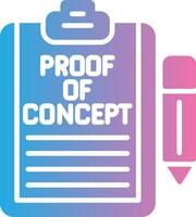Proof Of Concept Gradient Themed Symbol vector