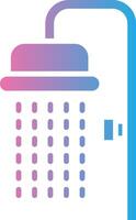 Shower Gradient Themed Symbol vector