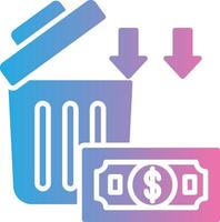 Wasted Money Smooth UI Symbol vector