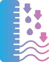 Water Level Minimal Art Object vector