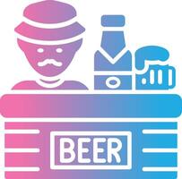 Bartender Minimal Graphic Visual vector