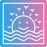 Sunset Business App Graphic vector