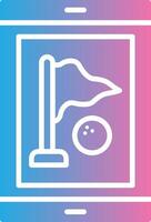 Golf Interactive UI Design vector