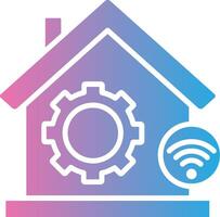Home Automation Thin Graphic Shape vector