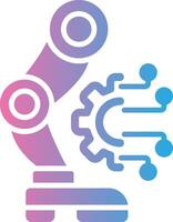 Robotic Legs Color Block Badge vector