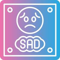 Sad Clean Digital Design vector