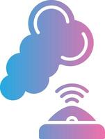 Smoke Sensor Minimal UI Element vector