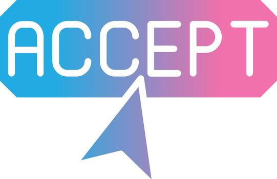 aceptar sutil ui gráfico vector