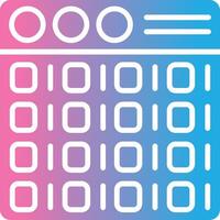 Binary Flat Design Piece vector