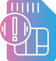 Sim Card Coded UI Symbol vector