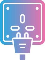 Socket Monochrome Line Graphic vector