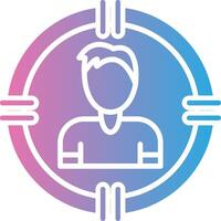 Target Audience Interactive Symbol vector