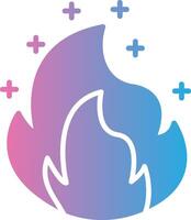 Fire Gradient Style Element vector