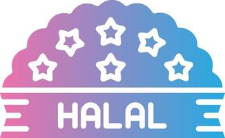 Halal Thin Line Element vector