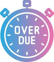 Overdue Vivid App Element vector