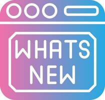 Whats New Thin Line Element vector