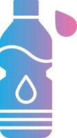 Water Bottle UI Badge vector