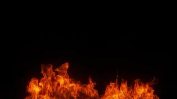 3d rendering fire effect animation with dark background video