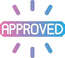 Approved Abstract UI Visual vector