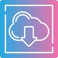 Cloud Download Smooth App Visual vector