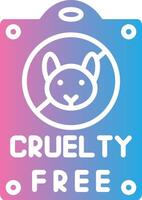 Cruelty Free Flat UI Form vector