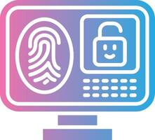 Cyber Security 3D Interface Shape vector