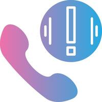 Emergency Call Modern Shape Graphic vector