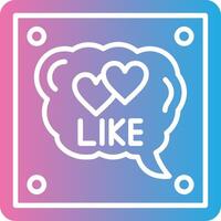 Like Color Stroke Symbol vector
