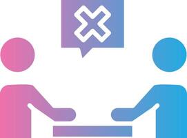 Meeting Cancel Minimal Art Object vector