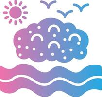 Sea Cucumber Sharp Line Mark vector