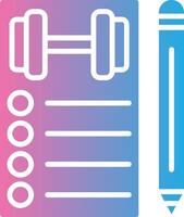To Do List Simplified Line Mark vector