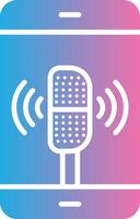 Voice Assistant Sleek Visual Mark vector